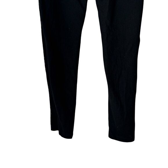 Milano Pants Womens Medium Black Leather Wool 80s 90s High Waist Vintage Punk - Picture 7 of 10